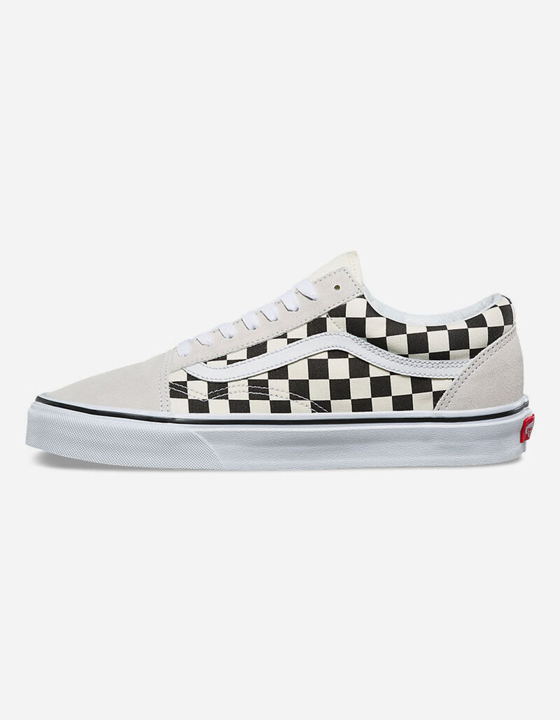 VANS Checkerboard Old Skool White & Black Shoes - WHTBK - 319040168