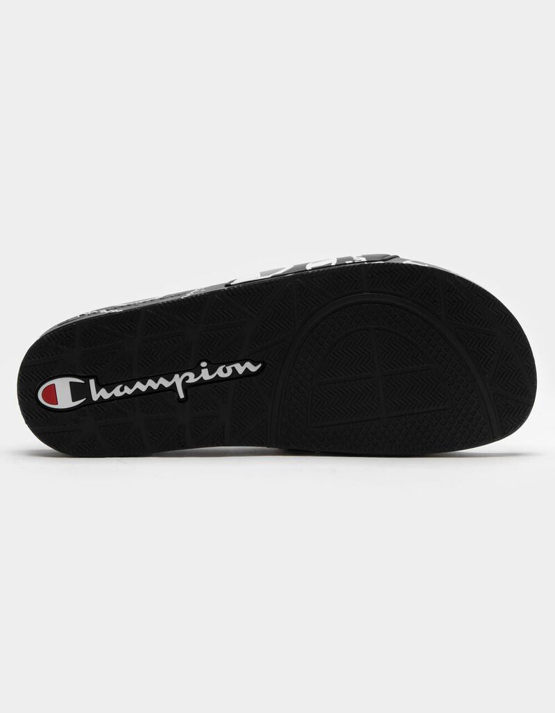 CHAMPION IPO Warped Mens Slide Sandals - BLACK - 388411100