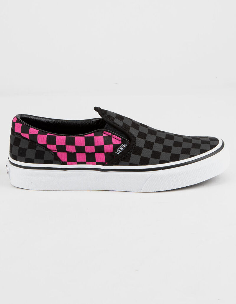 VANS Checkerboard Slip-On Carmine Rose Girls Shoes - BLKPN - 346802177