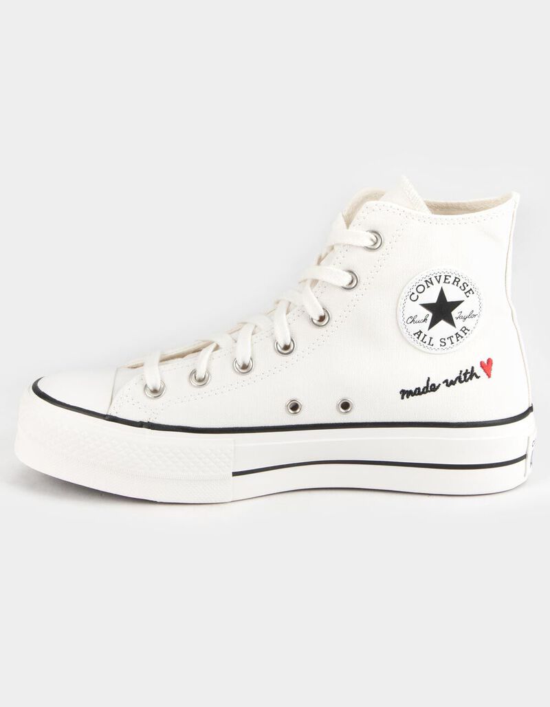 CONVERSE Chuck Taylor All Star Made With Love Womens Platform Shoes ...