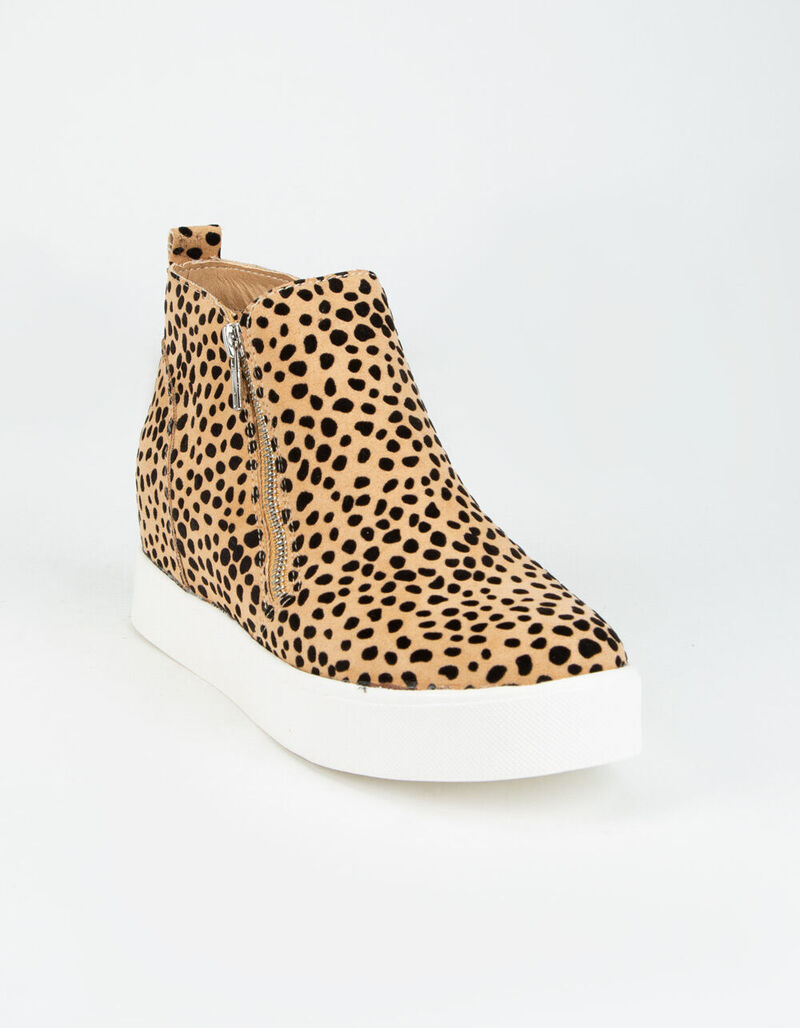 SODA Zip Platform Womens Cheetah Shoes - CHEET - 357299436