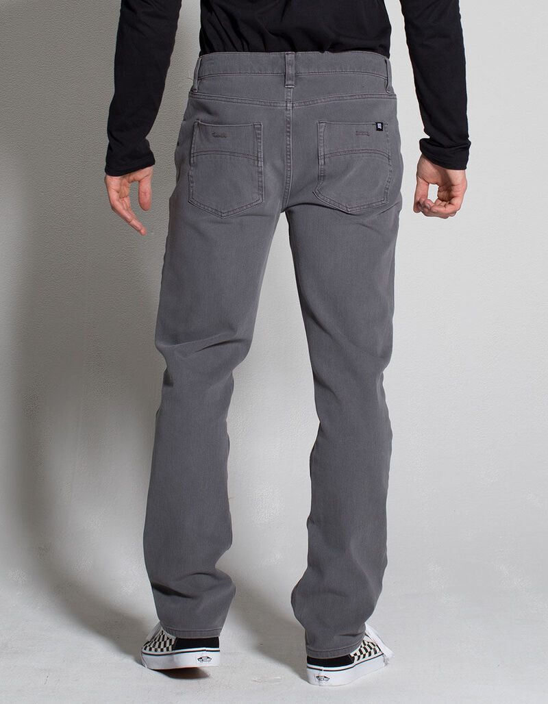RSQ New York Mens Slim Straight Stretch Jeans - DRKGR - 314442111
