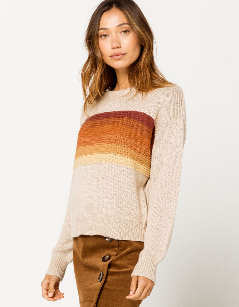 COCO & JAIMESON Chest Stripe Womens Sweater - 355048575