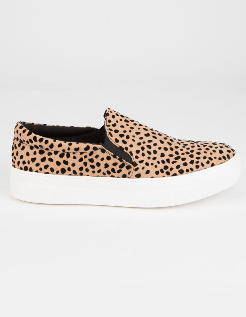 SODA Platform Womens Leopard Slip-On Shoes - LEOPA - 370685435