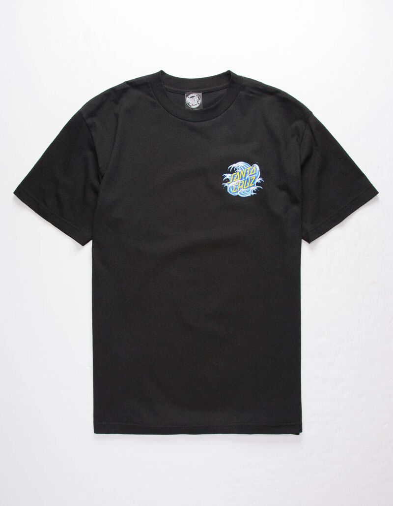 SANTA CRUZ Great Wave Dot Mens T-Shirt - BLACK - 356348100