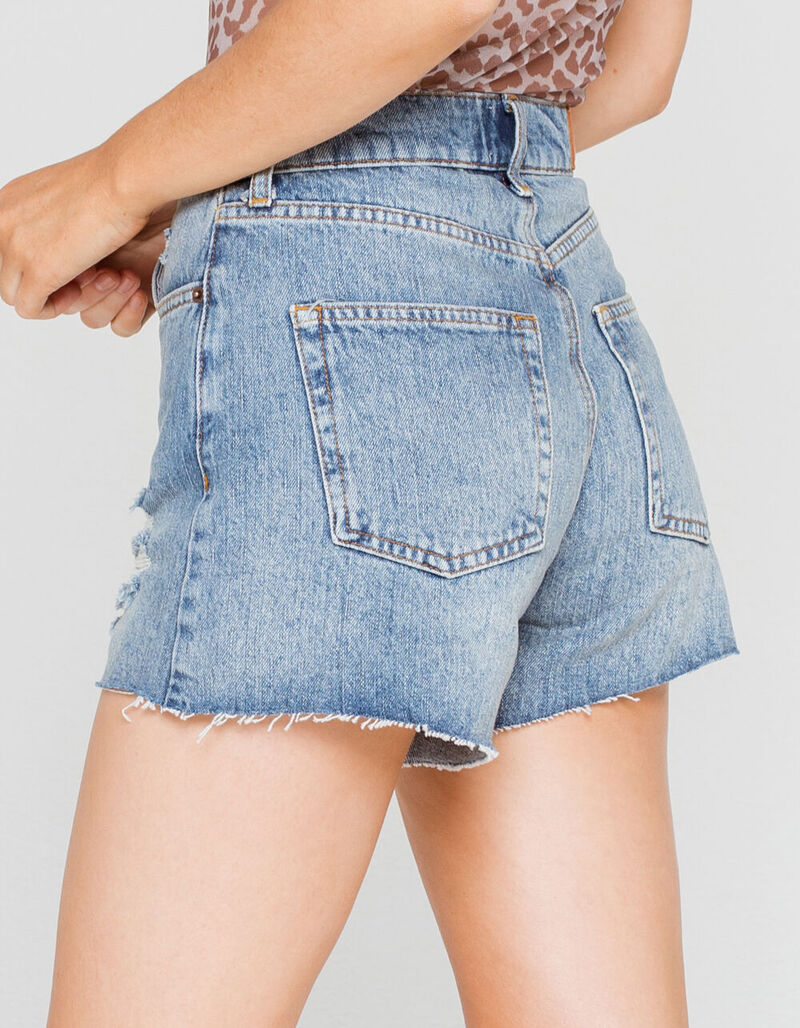 BDG Urban Outfitters Pax Extreme Ripped Womens Denim Shorts - BLUDN ...