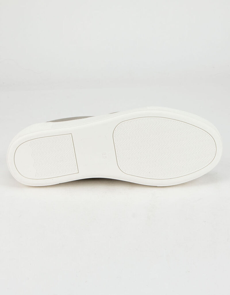 SODA Croft Platform Womens Gray Slip-On Sneakers - GRAY - 380936115