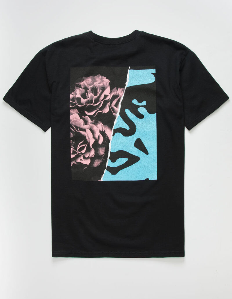 OBEY Rose Icon Mens Black T-Shirt - BLACK - 378973100