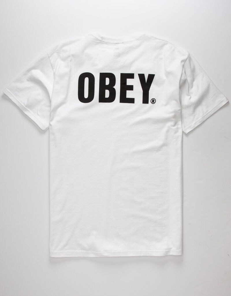 OBEY Official Mens White T-Shirt - WHITE - 370561150