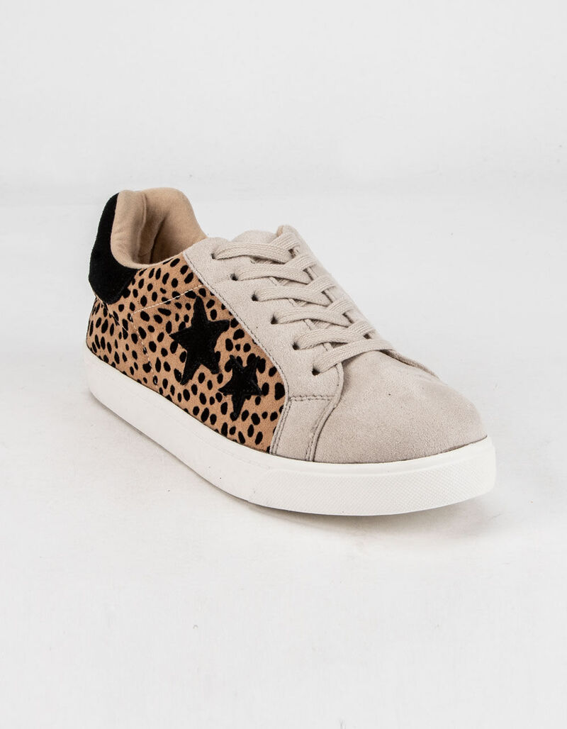 SODA Star Womens Leopard Sneakers - LEOPA - 374906435