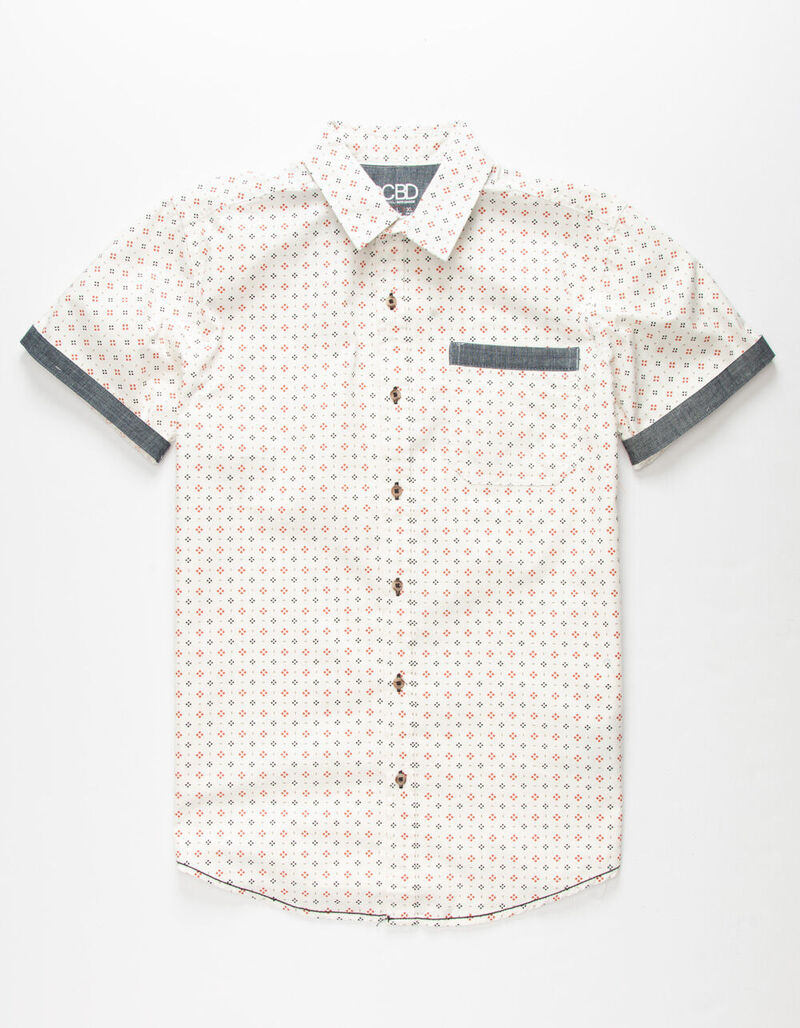 DCBD Diamonds Boys Button-Up Shirt - WHITE - 374458150