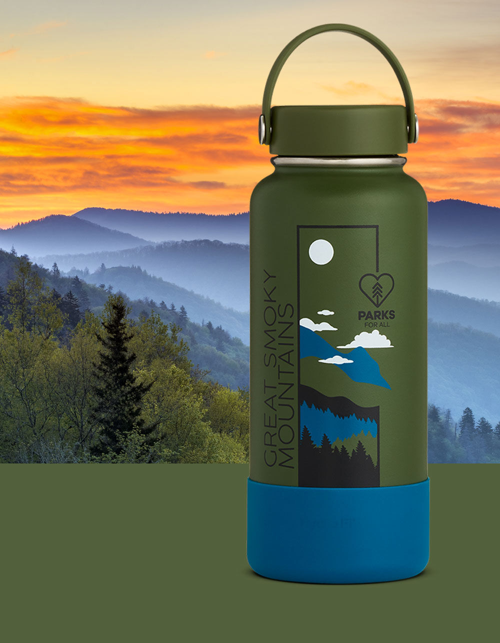 Colorful Wildflowers Hydro Flask - Glacier National Park Conservancy
