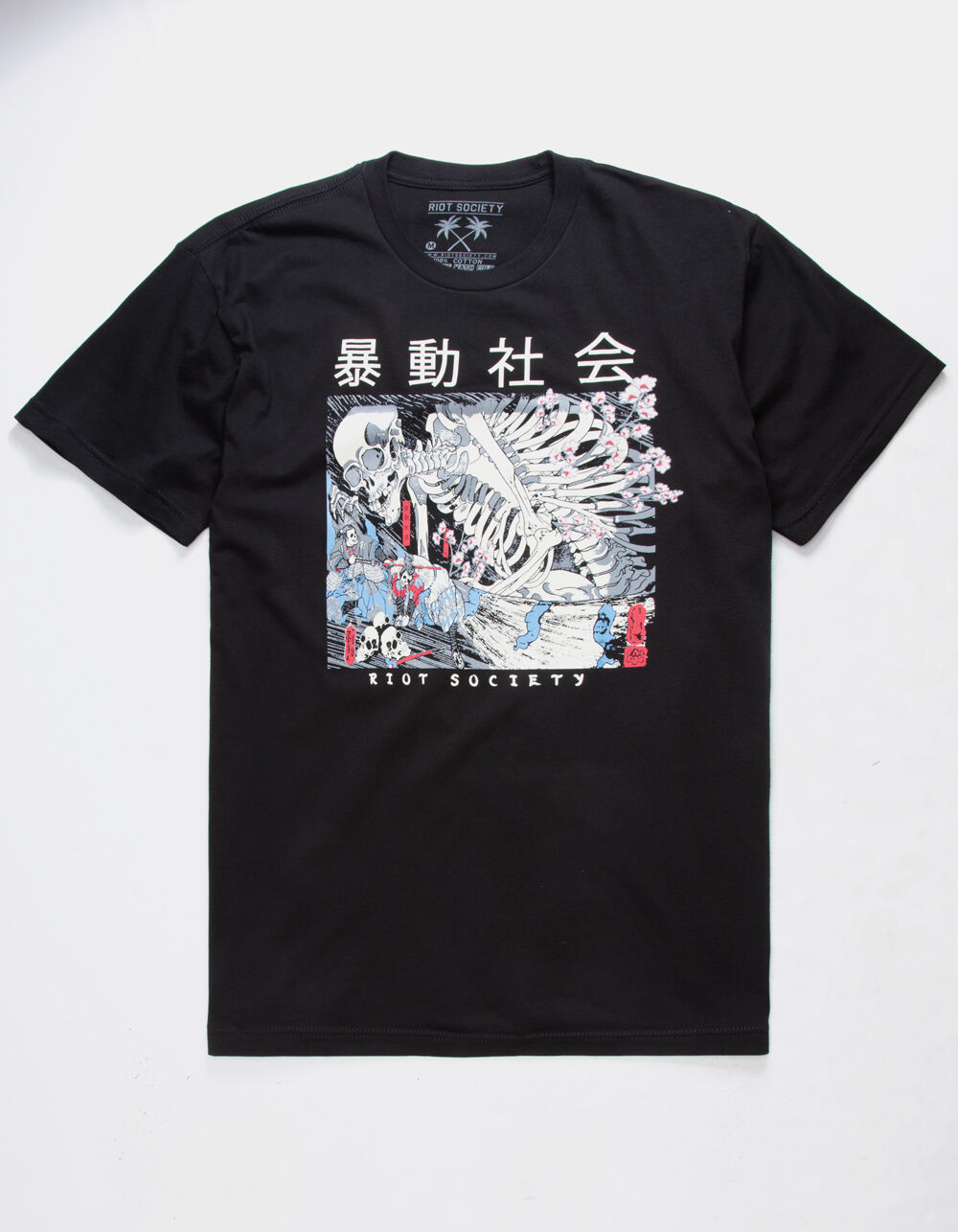 RIOT SOCIETY Skeleton Samurai Mens T-Shirt - BLACK | Tillys