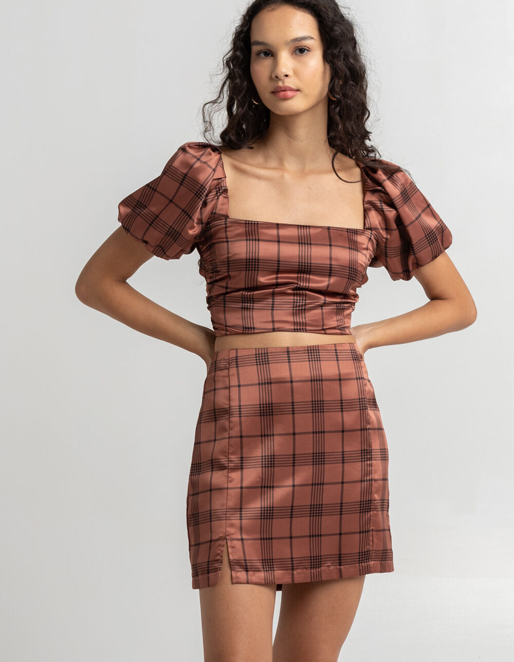 WEST OF MELROSE Mad About Plaid Mini Skirt - PLAID | Tillys
