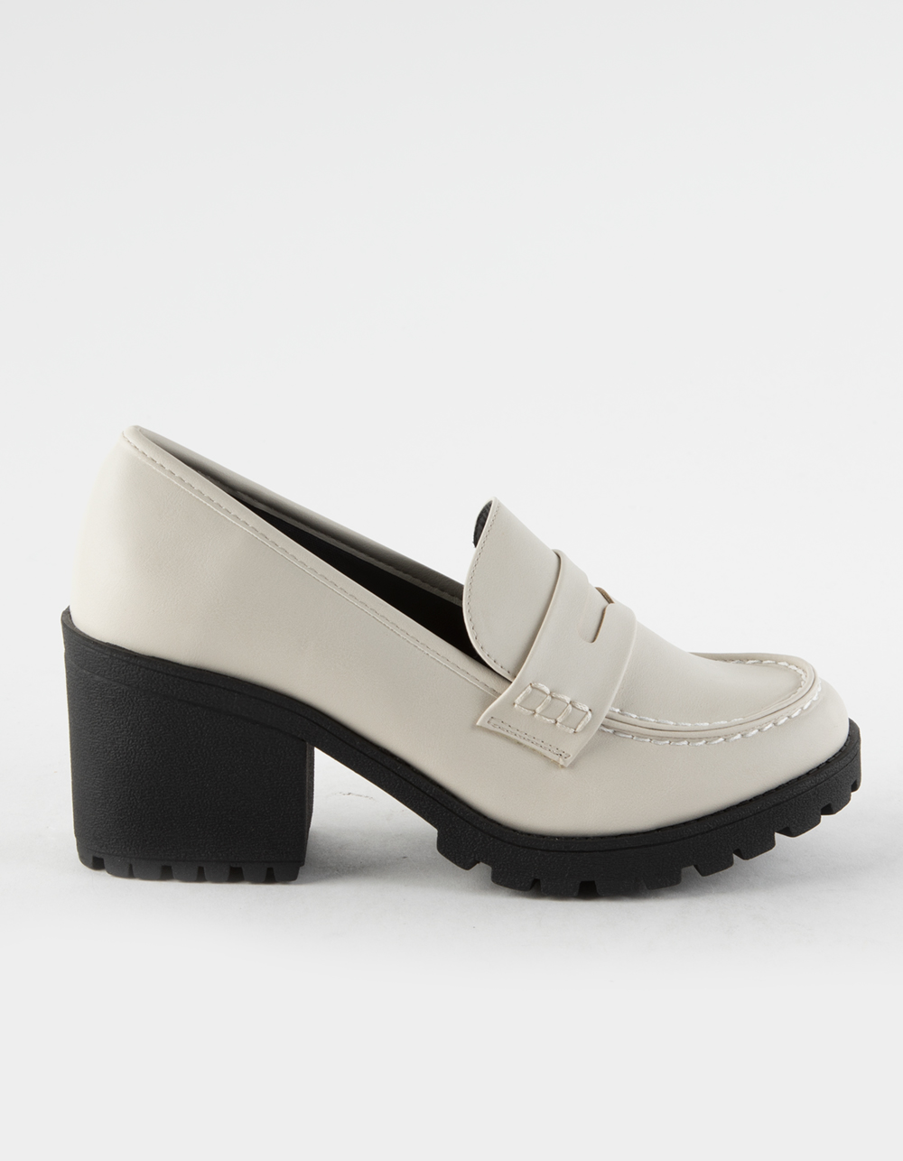 scheerapparaat Chirurgie Stad bloem SODA Kinder Platform Womens Penny Loafer Shoes - WHITE | Tillys