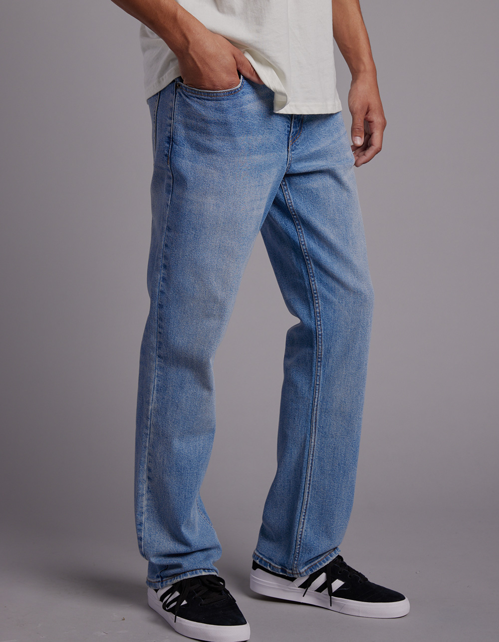 RSQ Mens Straight Medium Wash Denim Jeans - MEDIUM WASH | Tillys