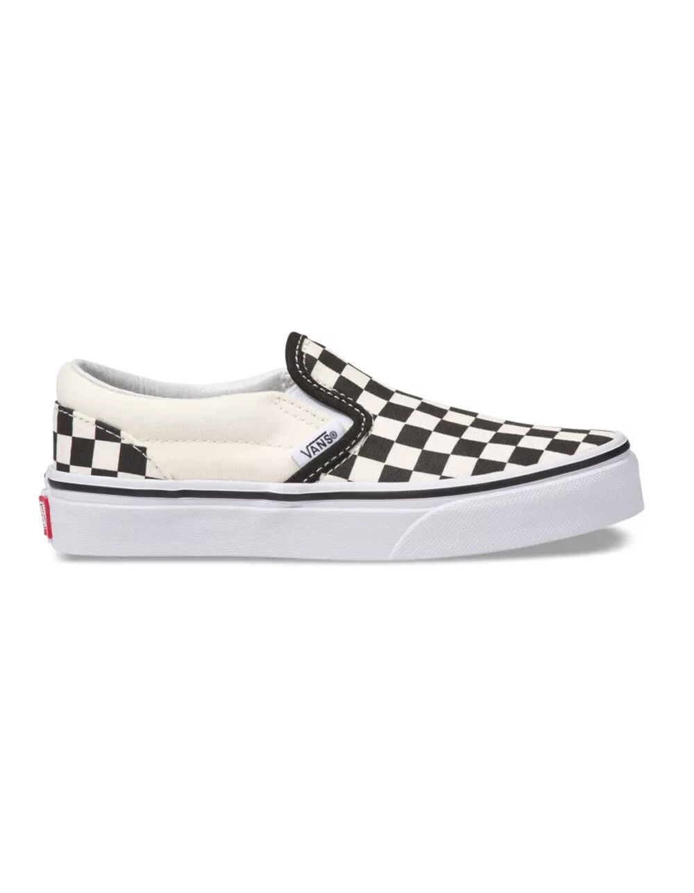 VANS Checkerboard Classic Kids Slip-On Shoes - BLACK | Tillys