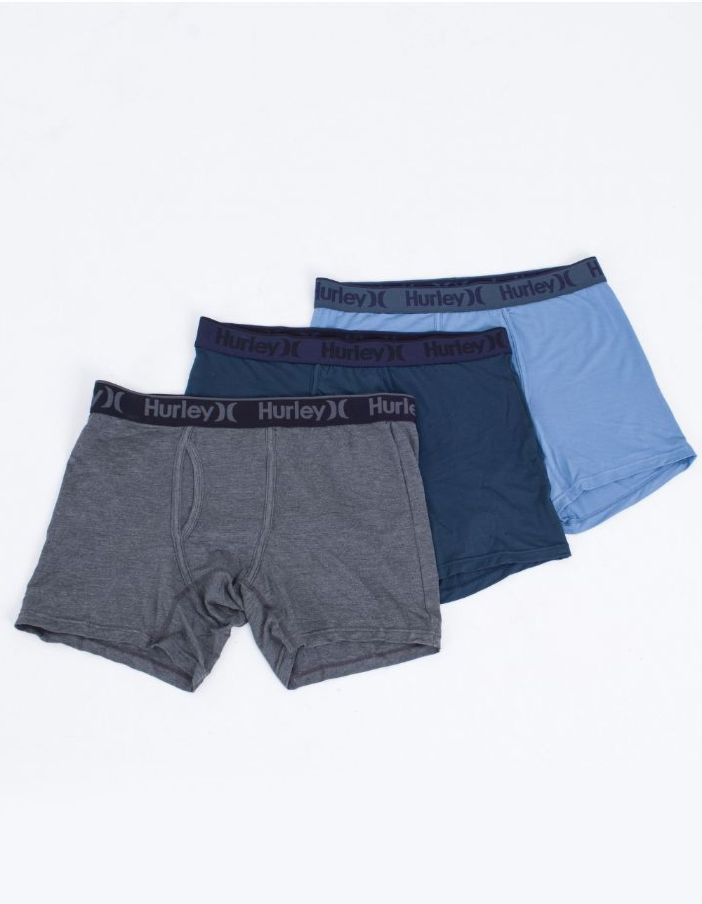Boys - Hurley 2 Pack Stretch Boxer Briefs - Boy's Boxers in Black