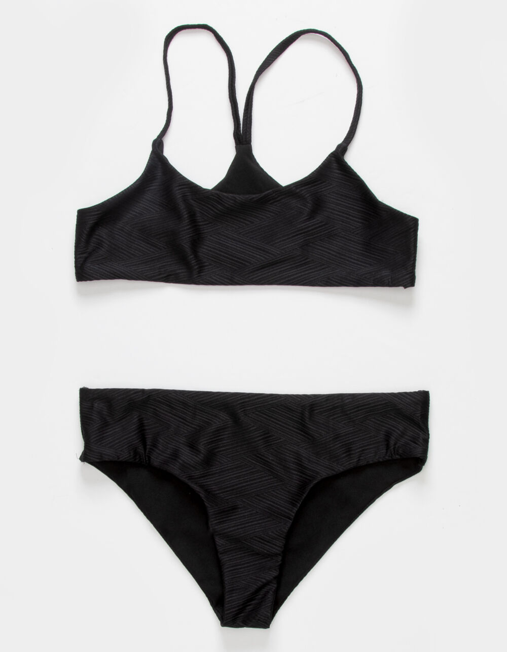 DAMSEL Cage Bralette Girls Bikini Set - BLACK | Tillys