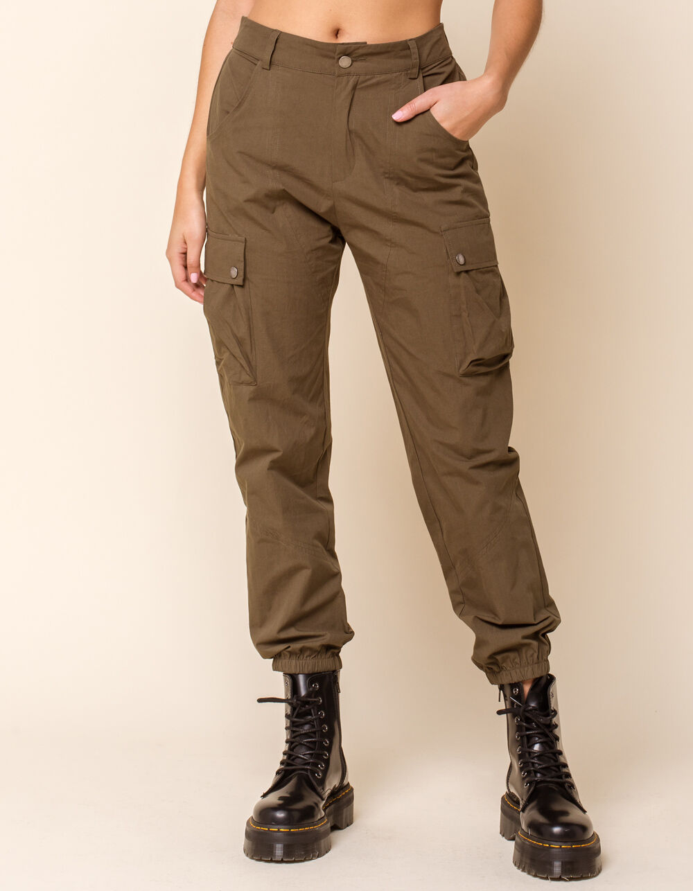 cargo DICKIES Utility Womens Olive Cargo Jogger Pants - OLIVE - J1189LW, Tillys