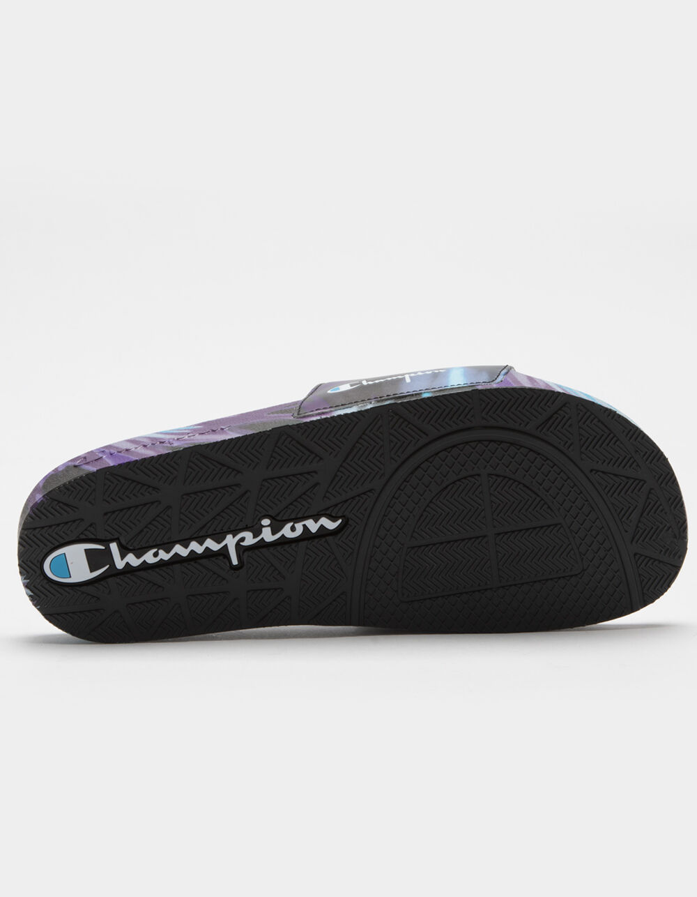 CHAMPION IPO Tie Dye Womens Slide Sandals - BLACK | Tillys