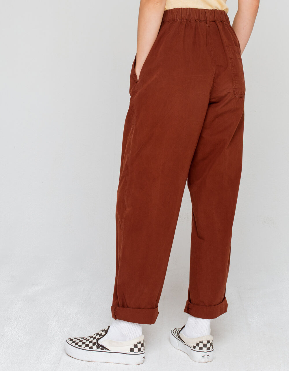 BDG Urban Outfitters Drew Poplin Womens Trousers - RUST | Tillys