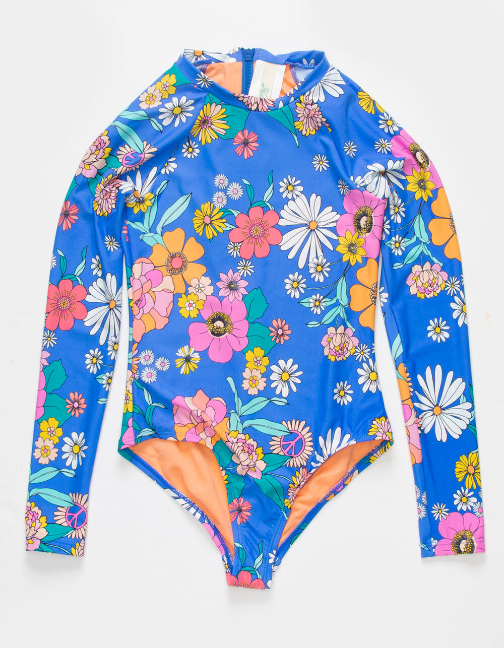 HOBIE Peace Love Girls Swim Surf Suit - BLUE COMBO | Tillys