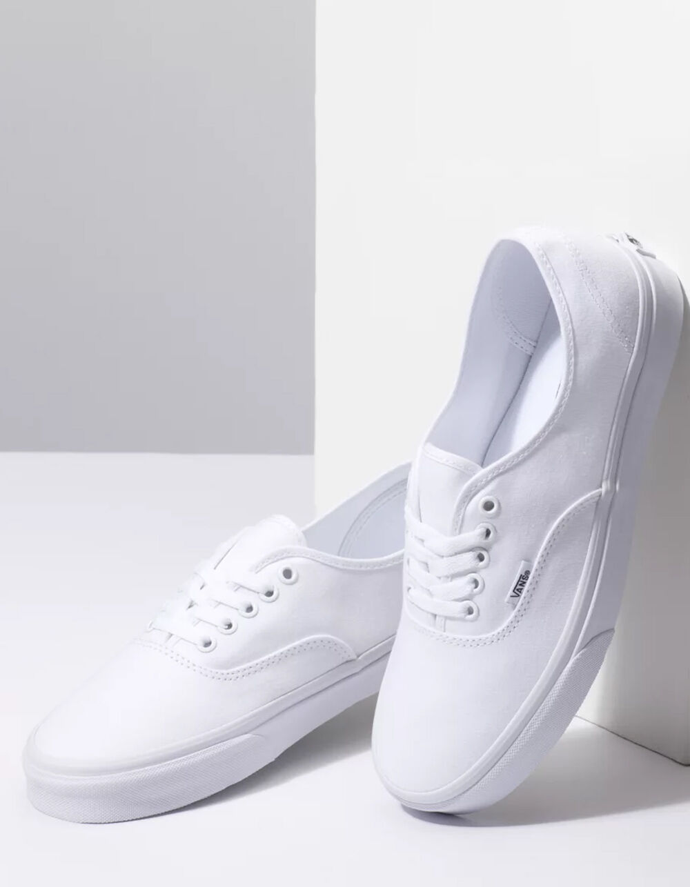 Vans Authentic Boys Grade School Shoes, True White, Size 4
