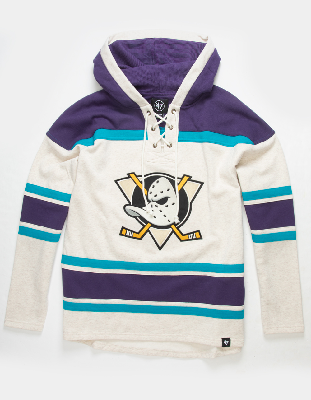 Buy Anaheim Ducks Superior Lacer Hood Jersey Men's Hoodies from