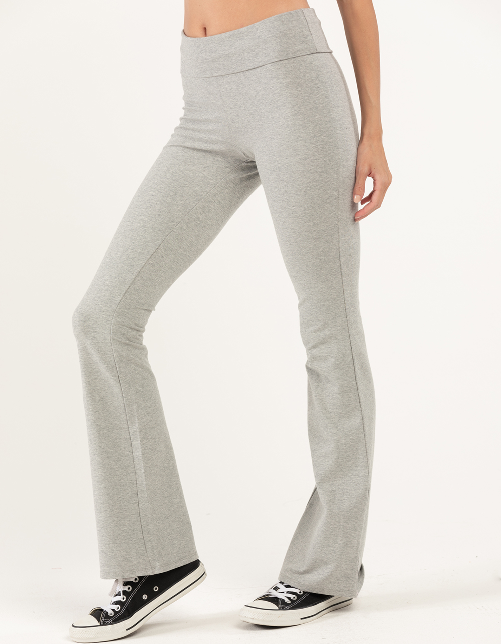 Pro-Technical Flared Leggings - Light Heather Gray – My Outfit Online
