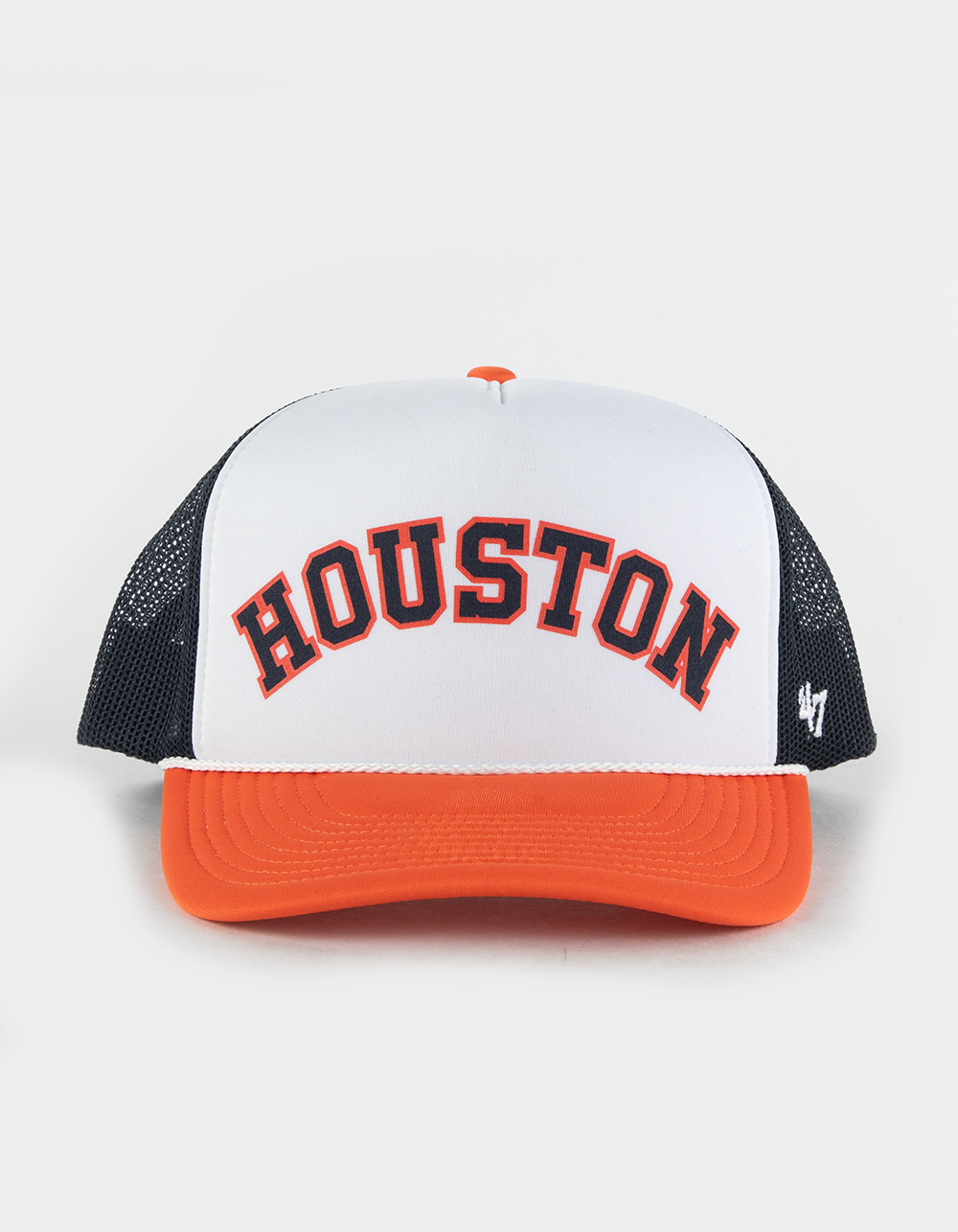 47 Brand Houston Astros Cooperstown Rewind Script '47 Trucker Hat - White - One Size