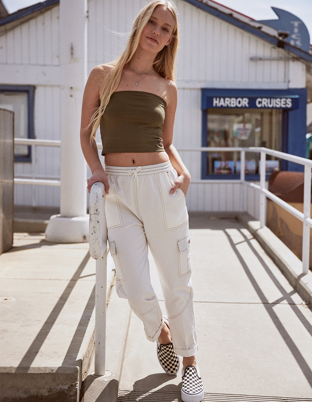 Olive Belted Cargo Trousers | New Look