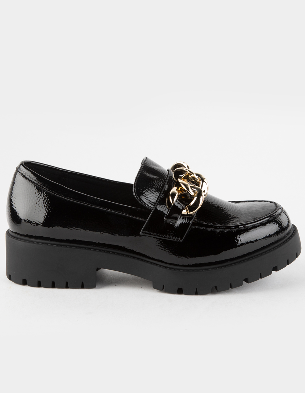 SODA Womens Chainlink Loafers - BLACK | Tillys