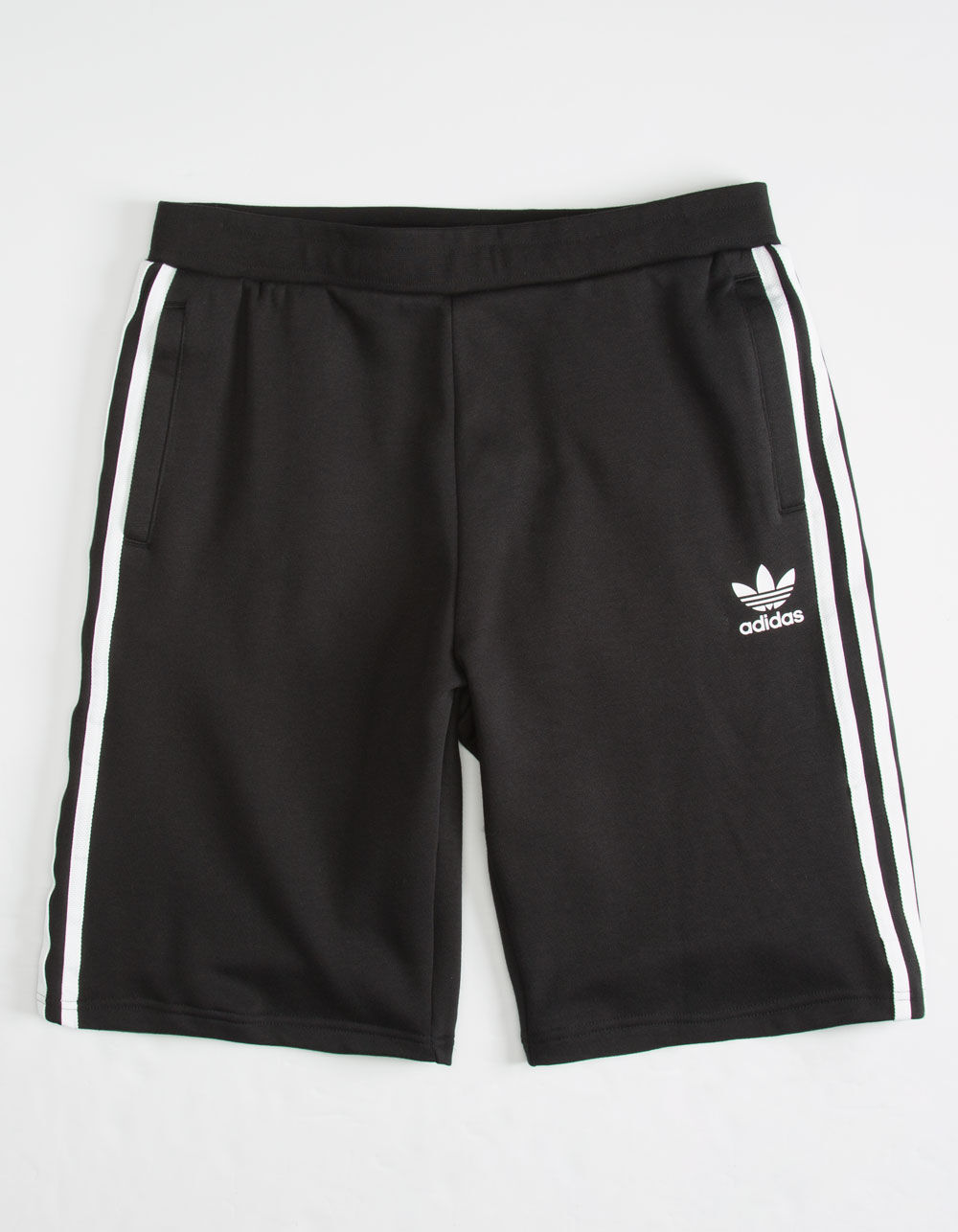 ADIDAS 3 Stripes Boys Sweat Shorts - BLACK | Tillys