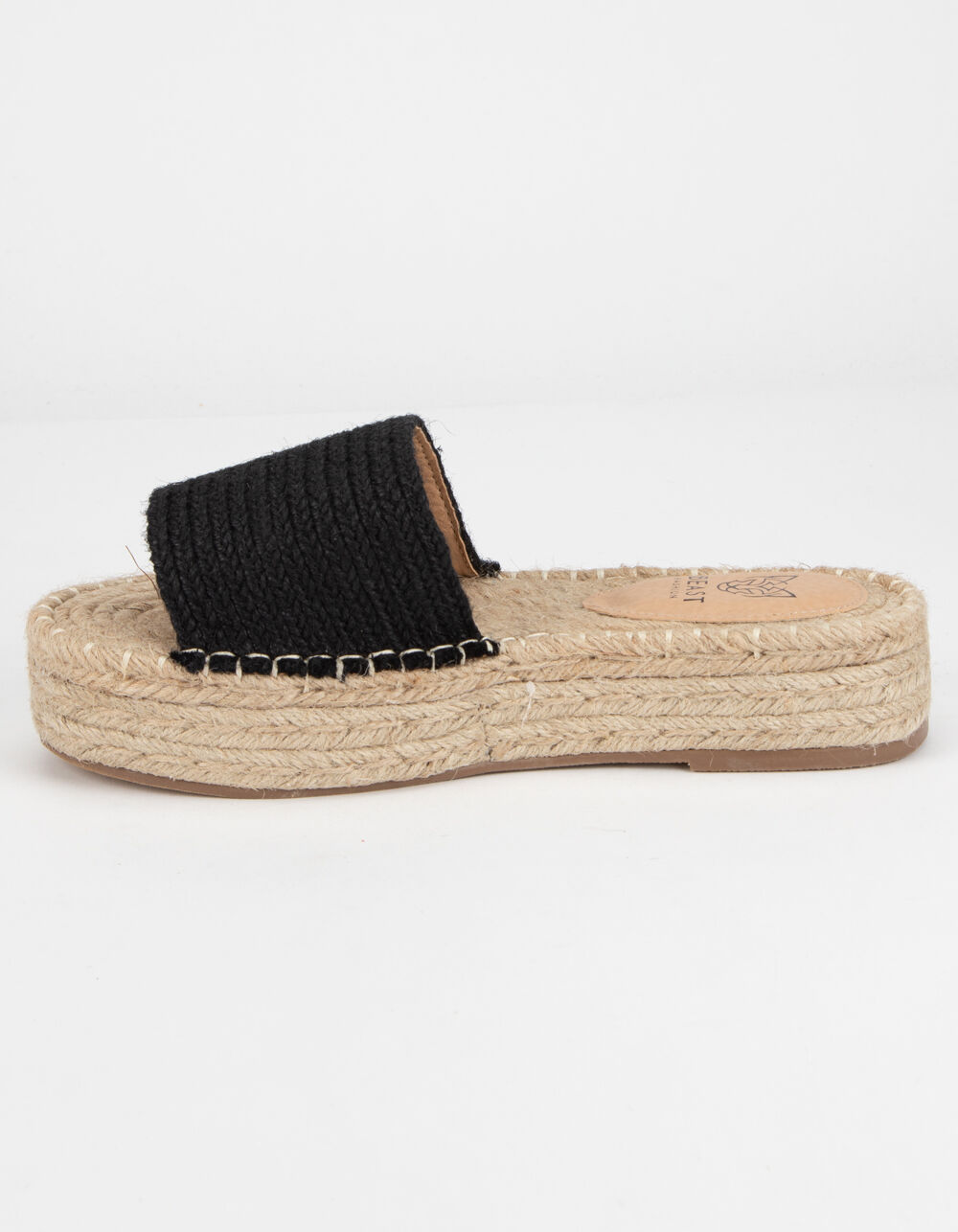 BEAST FASHION Tia Black Espadrille Flatform Sandals - BLACK | Tillys