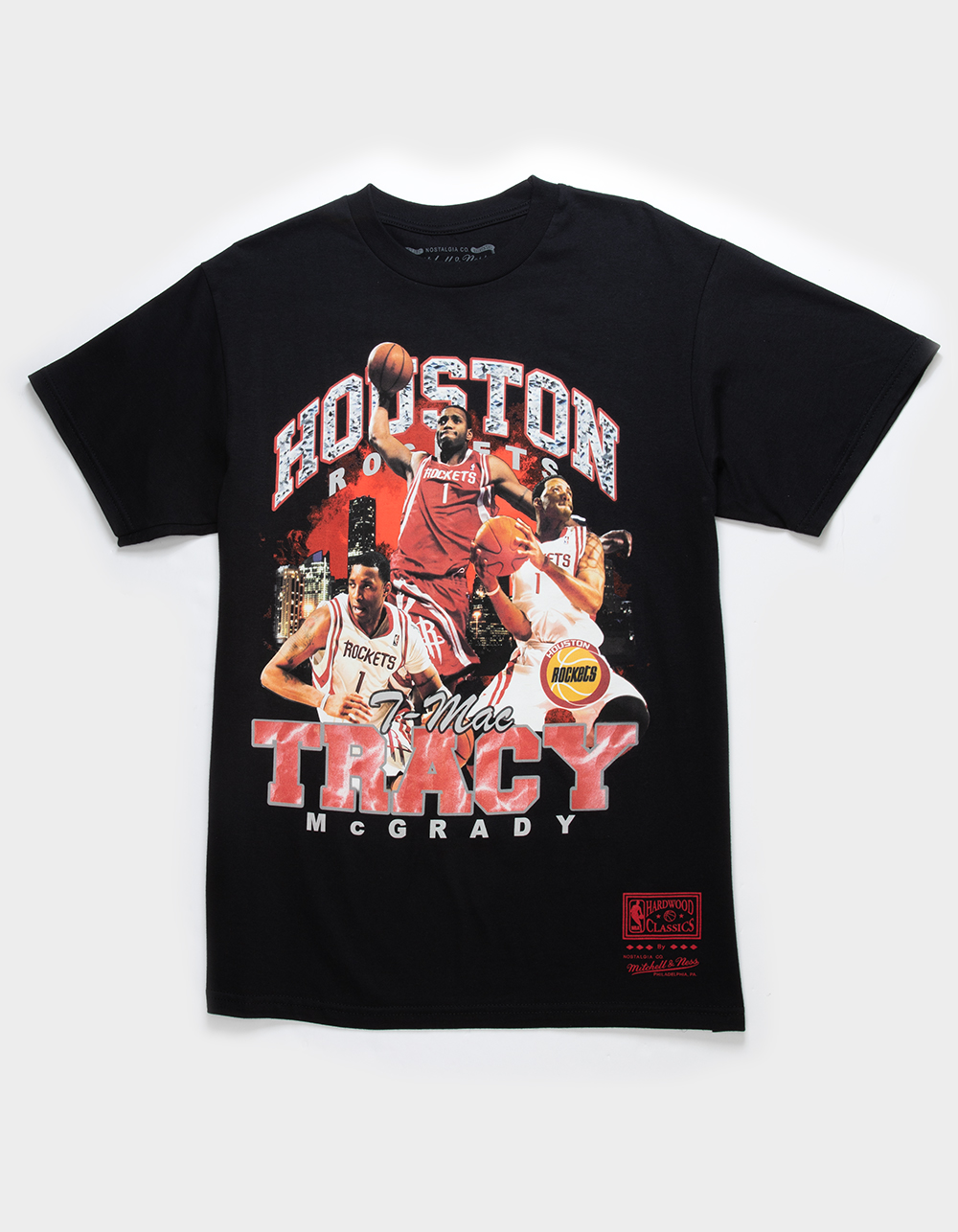 MITCHELL & NESS Houston Rockets Tracy McGrady Mens Tee - BLACK | Tillys