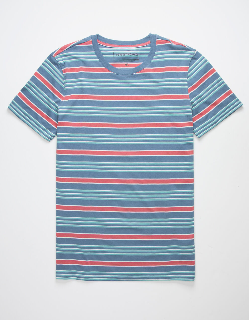 THE NARROWS Multi Stripe Mens T-Shirt - LIGHT BLUE | Tillys