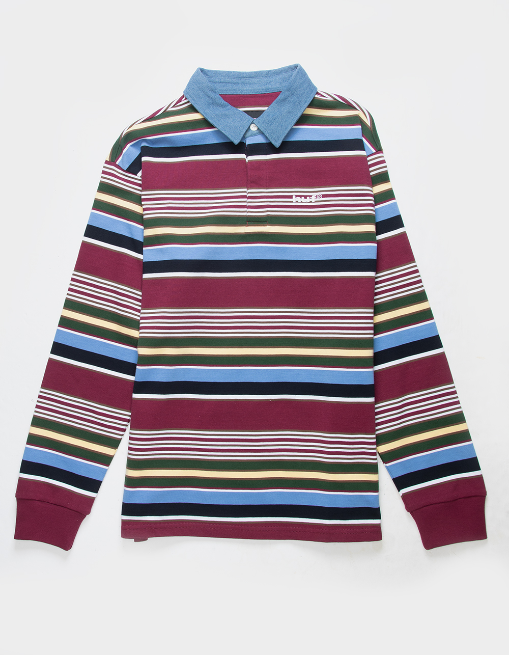 HUF Mens Faded Rugby Shirt - MULTI | Tillys