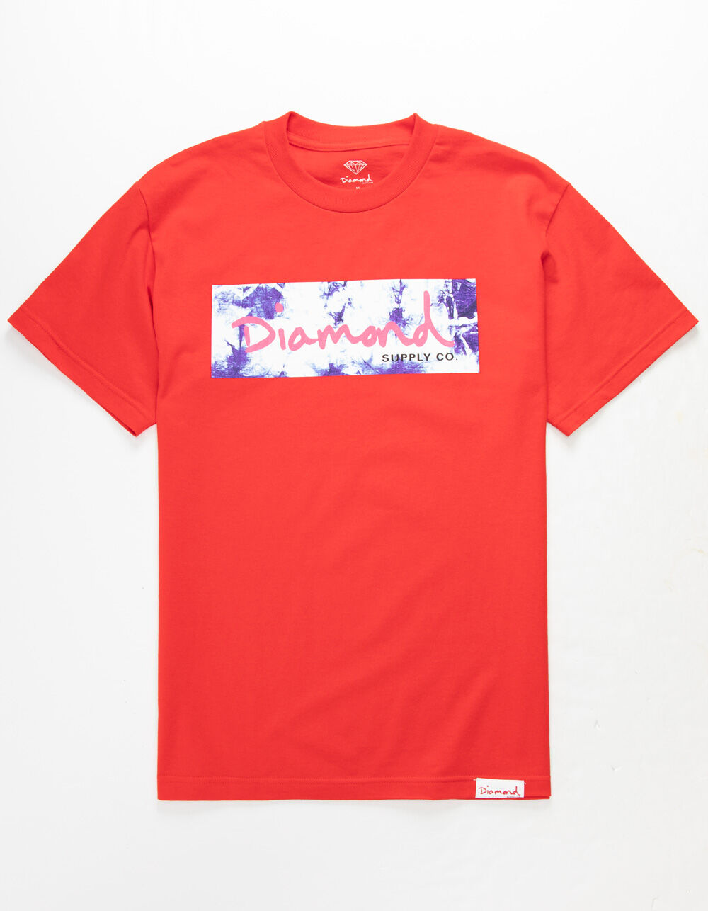 DIAMOND SUPPLY CO. Color Burst Box Logo Red Mens T-Shirt - RED | Tillys