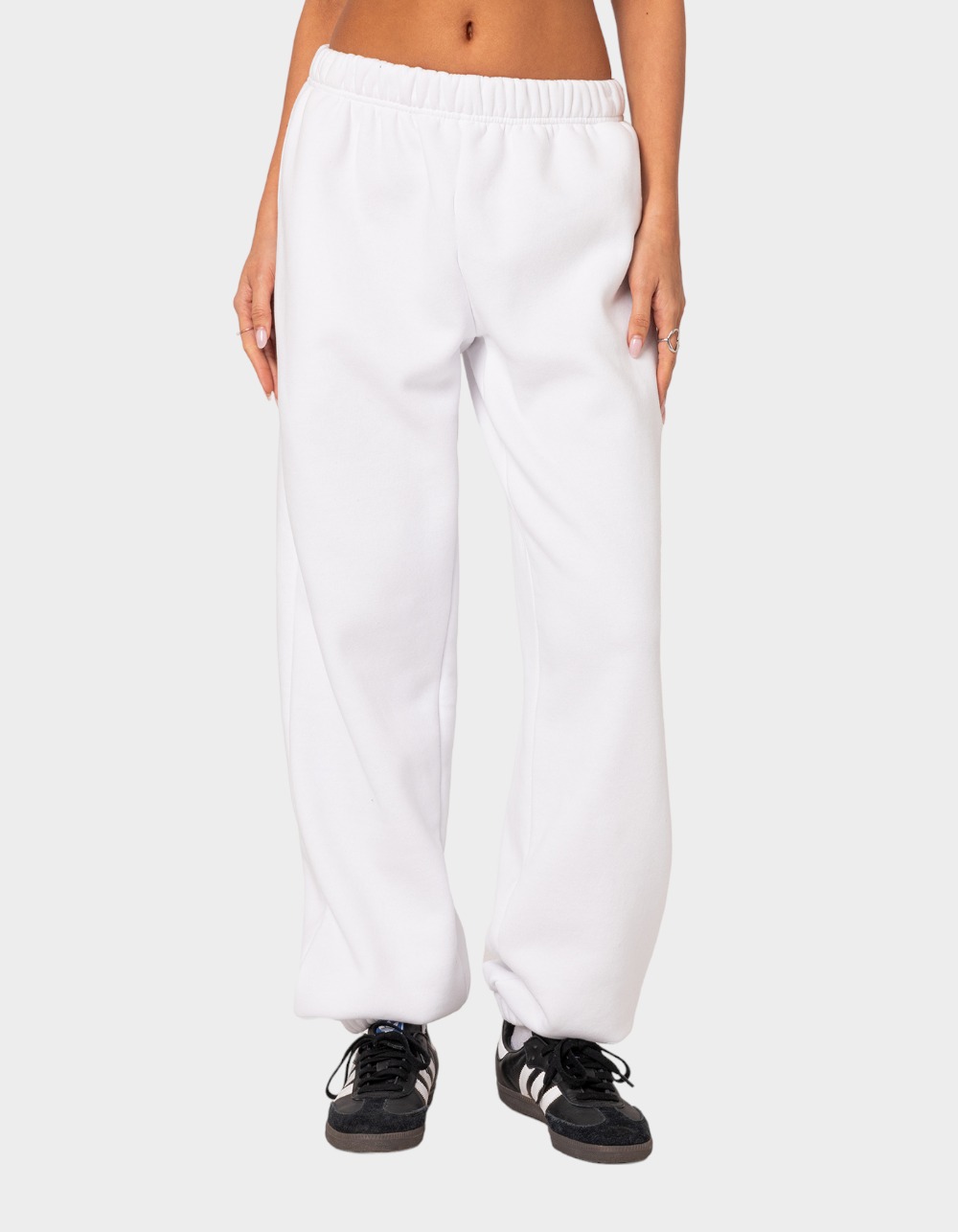 EDIKTED Clark Oversized Sweatpants - WHITE | Tillys