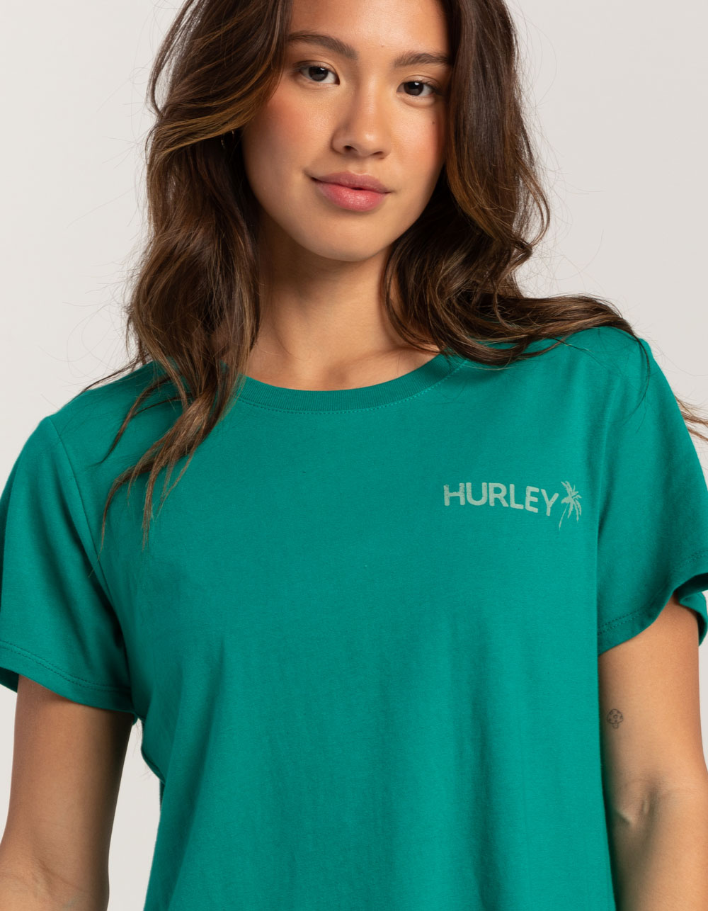 HURLEY Find Your Oasis Womens Tee - GREEN
