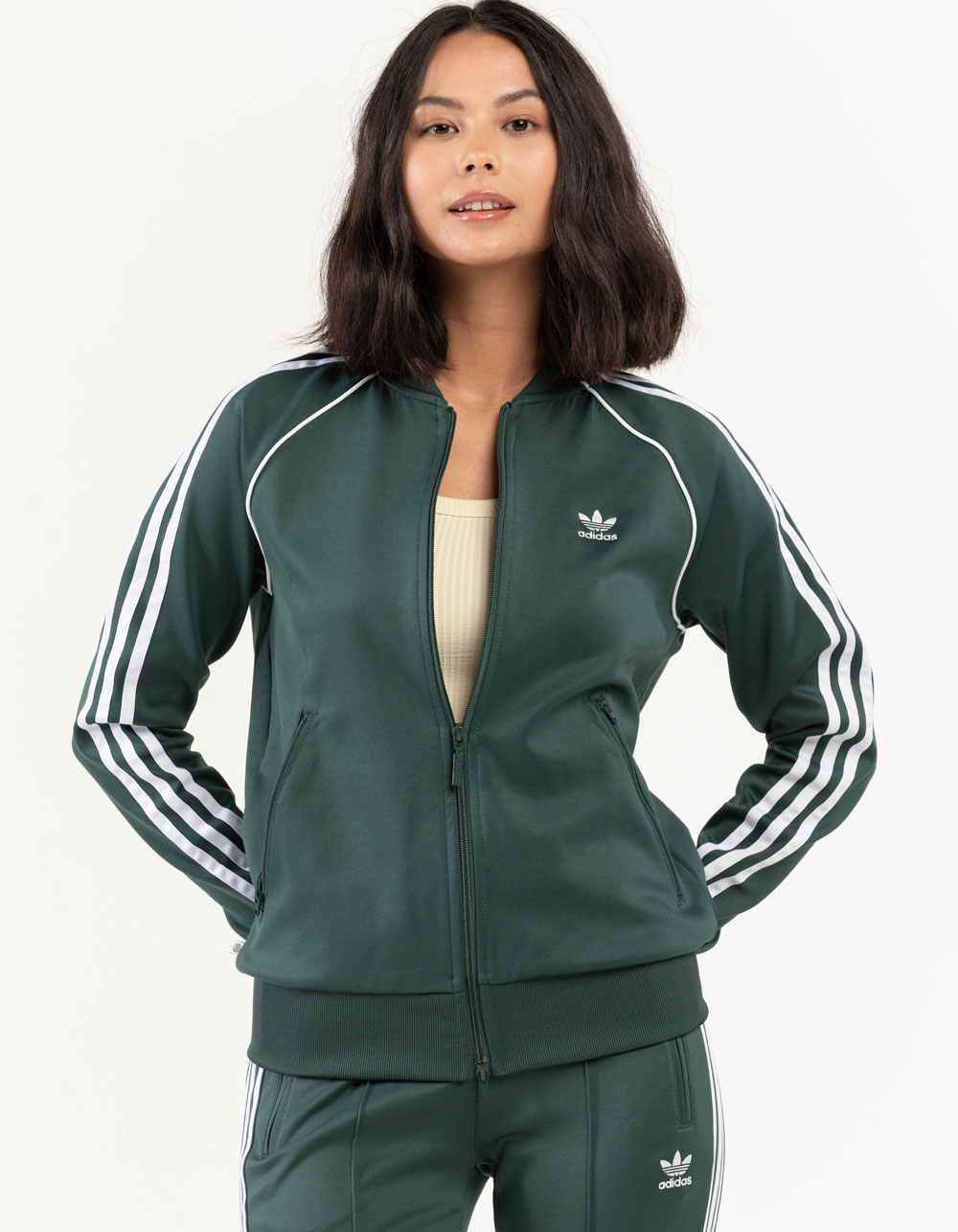 ADIDAS Primeblue SST Womens Track Pants - FOREST