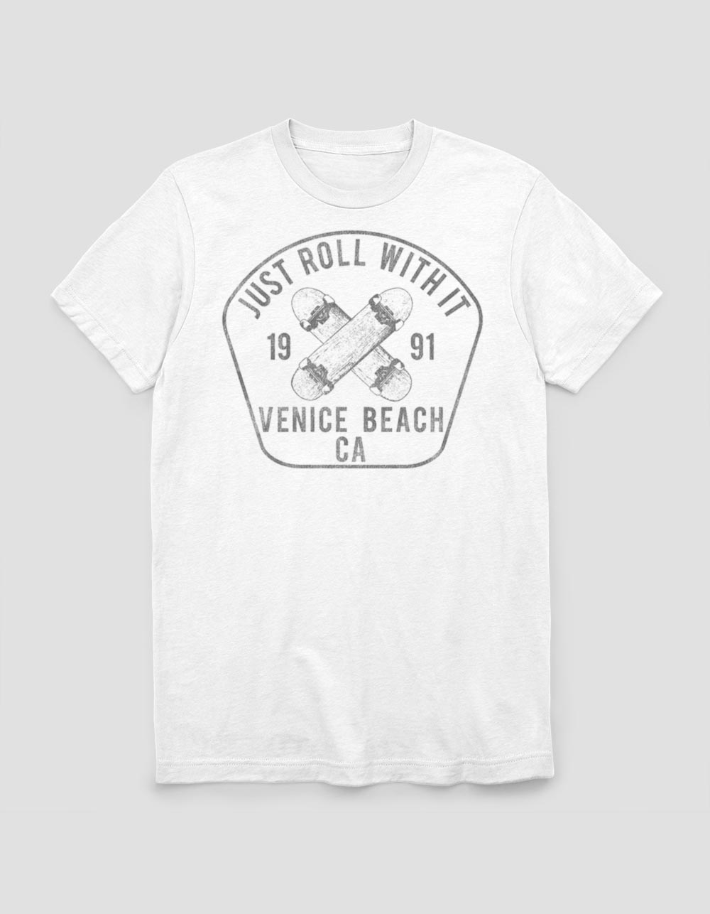 SKATE Venice Beach Tillys - Roll Unisex WHITE | Tee
