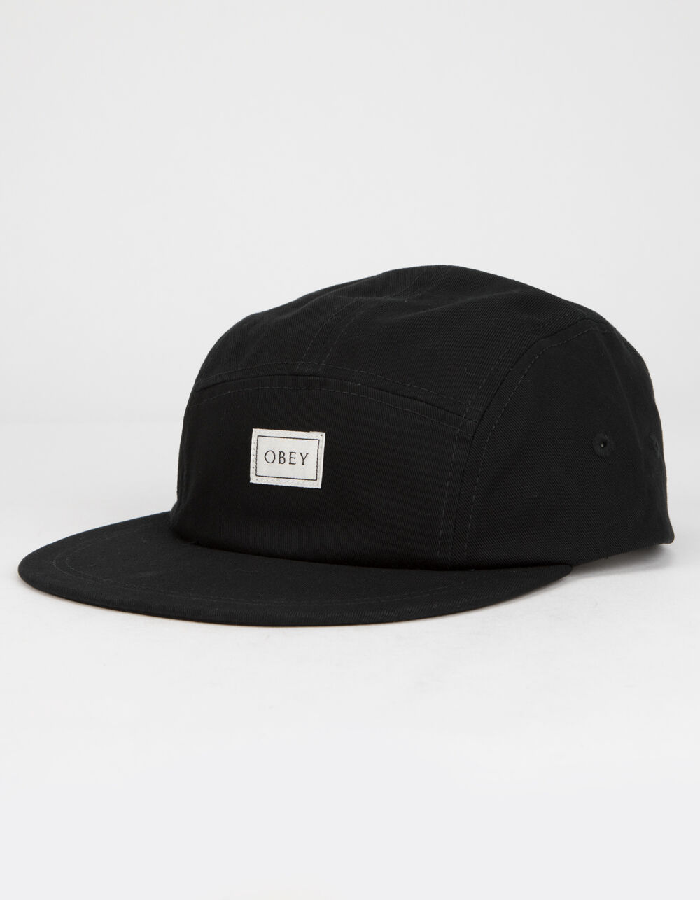 OBEY Ideals Organic Mens Black Strapback Hat - BLACK | Tillys