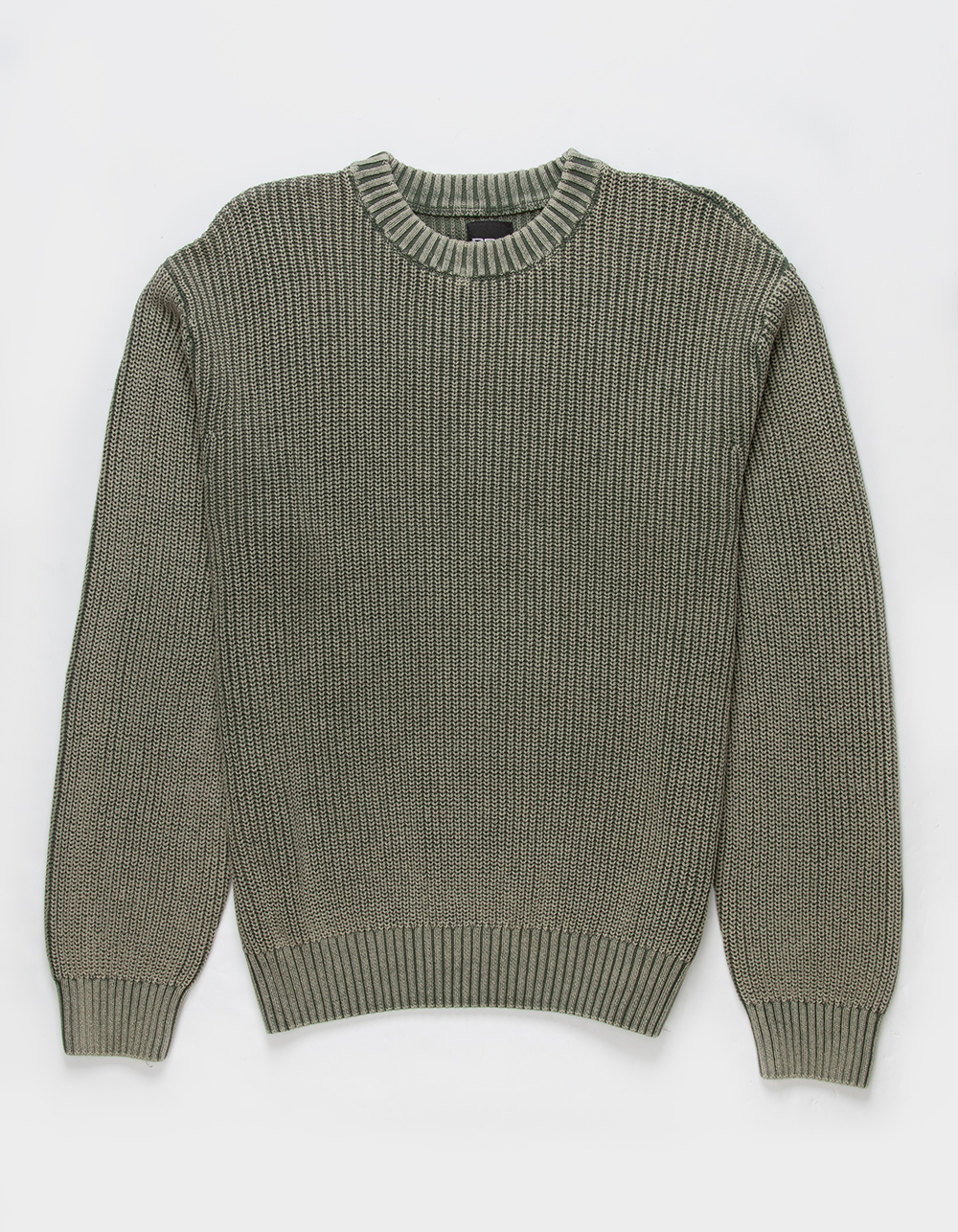 RSQ Mens Washed Sweater - OLIVE | Tillys