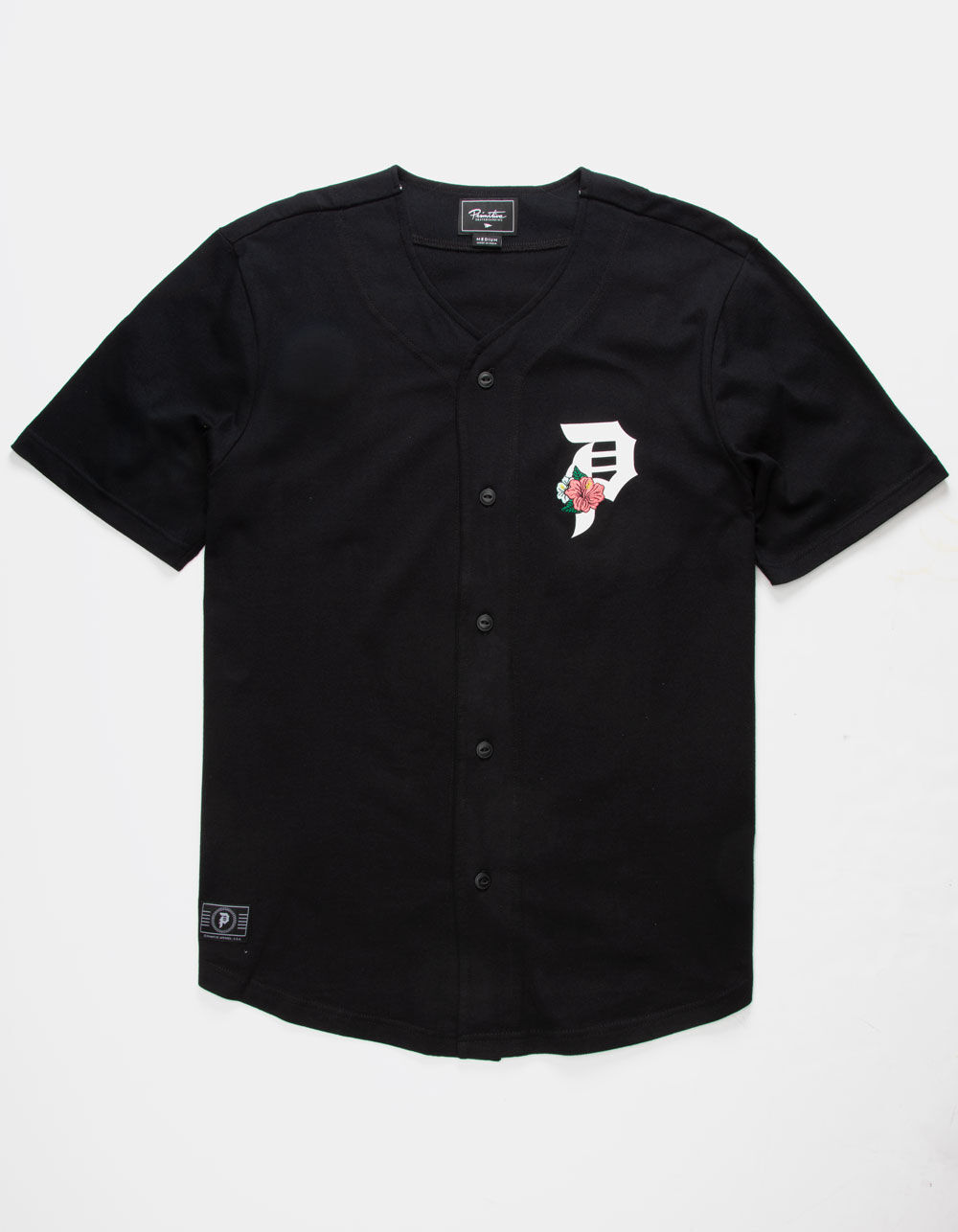 PRIMITIVE Hibiscus Baseball Mens Jersey T-Shirt - BLACK | Tillys