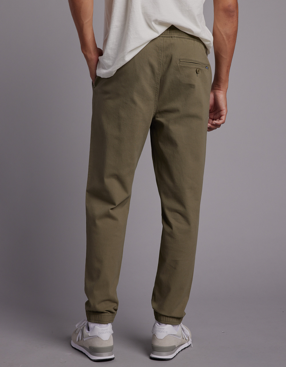 RSQ Mens Twill Jogger Pants - ARMY