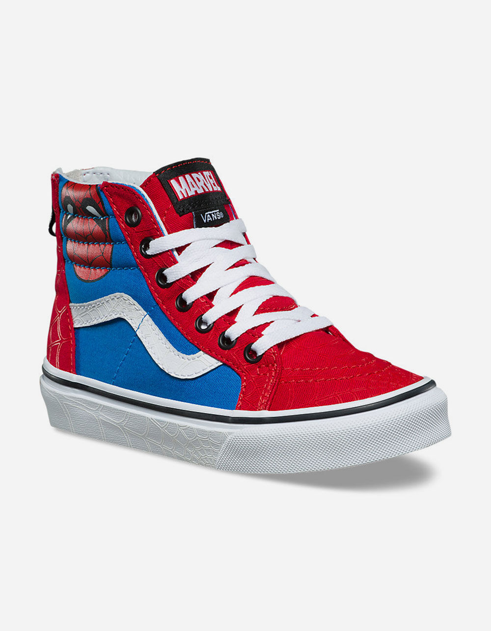 VANS x Marvel Spider-Man Sk8-Hi Zip Kids Shoes - RED COMBO | Tillys