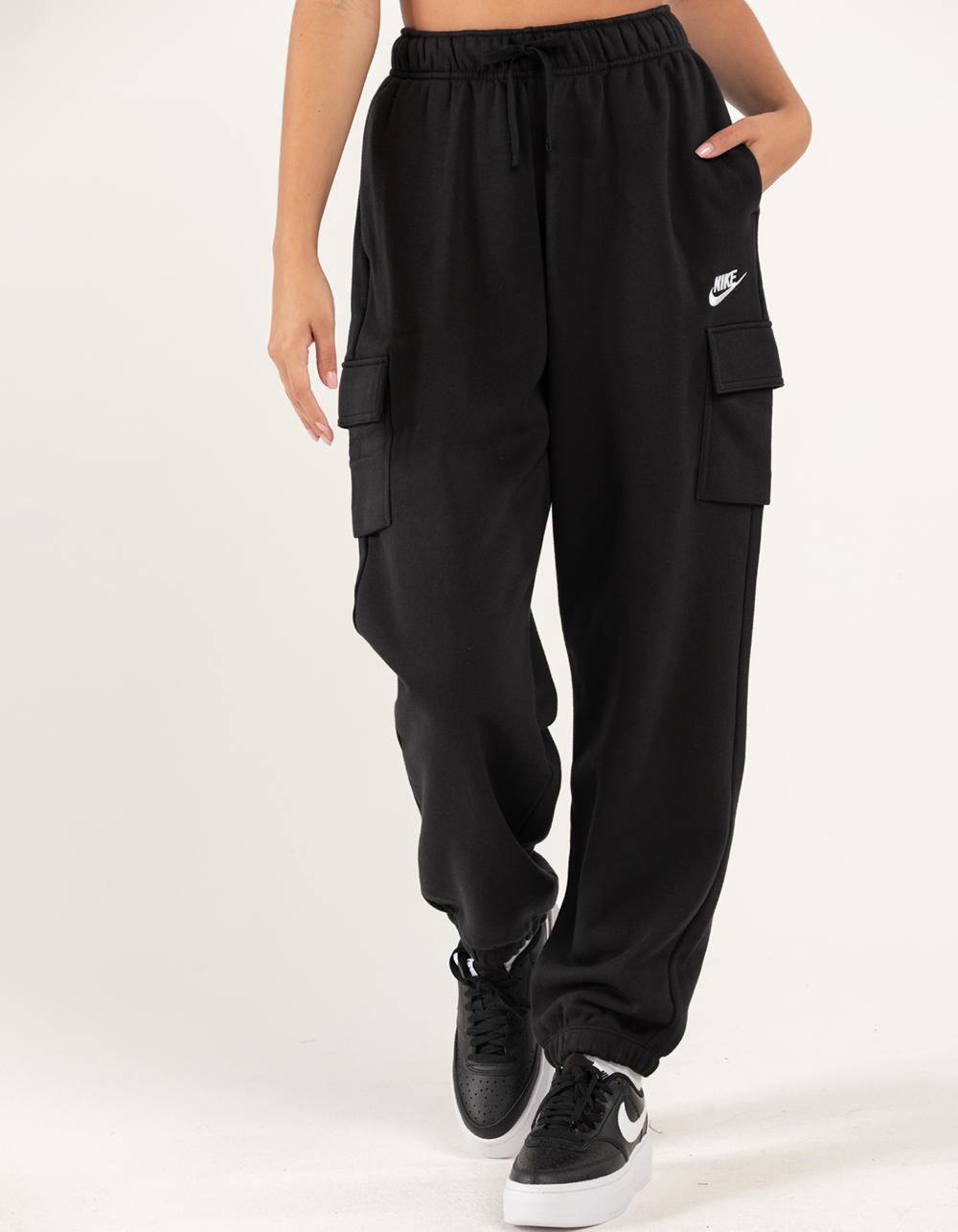 Nike Womens Sportswear Essential Track Pants Grey XL