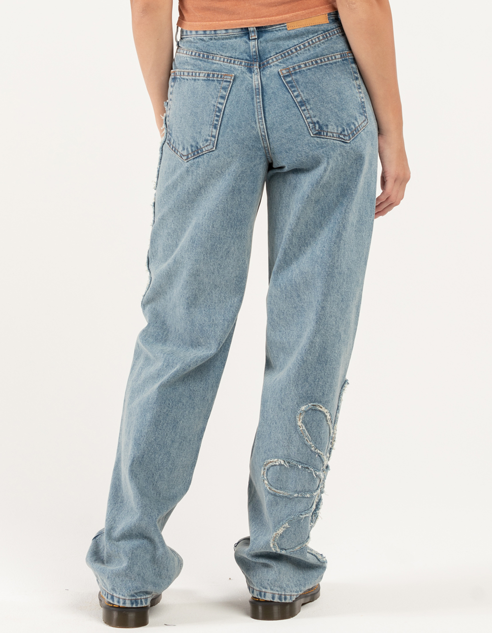 BDG Urban Outfitters Applique Flower Womens Boyfriend Jeans - VINTAGE ...